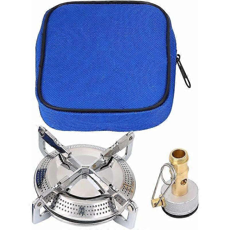 Camping Gas Stove Mini Pocket Gas Burner Cooking Burner Folding Titanium Alloy Portable