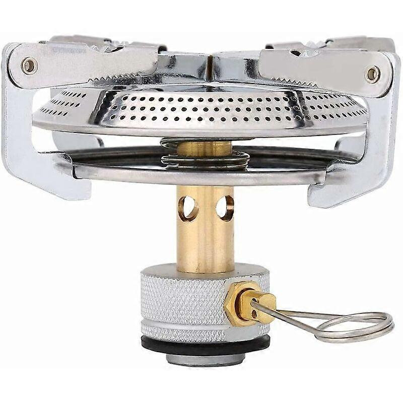 Camping Gas Stove Mini Pocket Gas Burner Cooking Burner Folding Titanium Alloy Portable