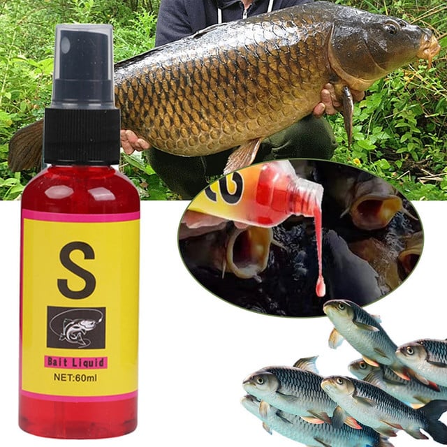 60ml Liquid Fish Bait fishing material Carp Bait Nest Material Lure Additive Carp Fishing Artificial Bait Fishing Accessories