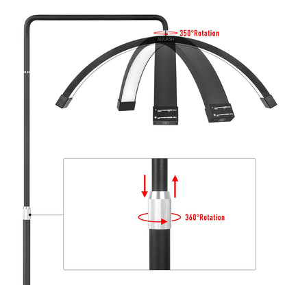 AULASH Multiple Angle Rotating LED Beauty Light for Salon