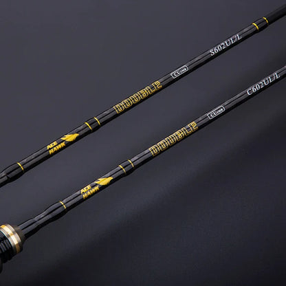 Lure Fishing Rod Fast Action UL/L Tips Carbon Spinning Rod / Jigging /2 sections Fishing Tackle