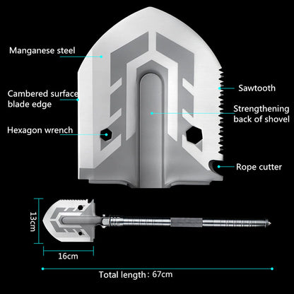 67CM Multifunctional Military Shovel