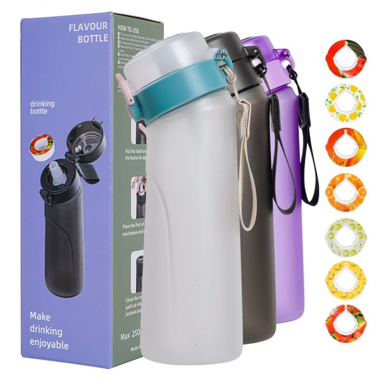 650ML Fragrant Water Bottle BPA Free 7 Flavor Pods Scent